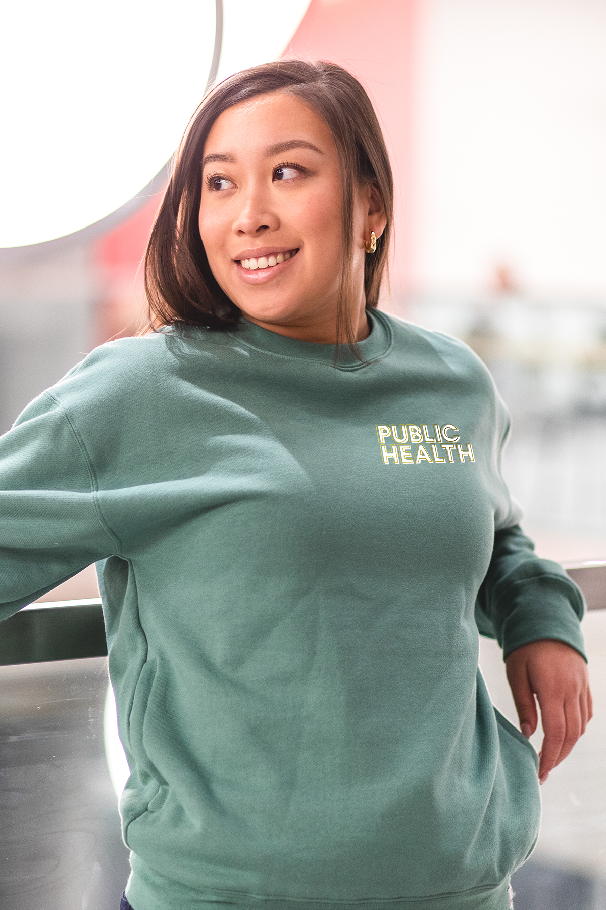 Public Health Creds - Pocketed Crew Sweatshirt