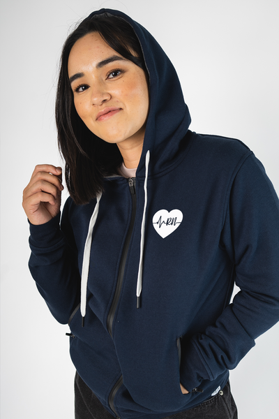 RN ECG Heart - PRN Lux Hoodie