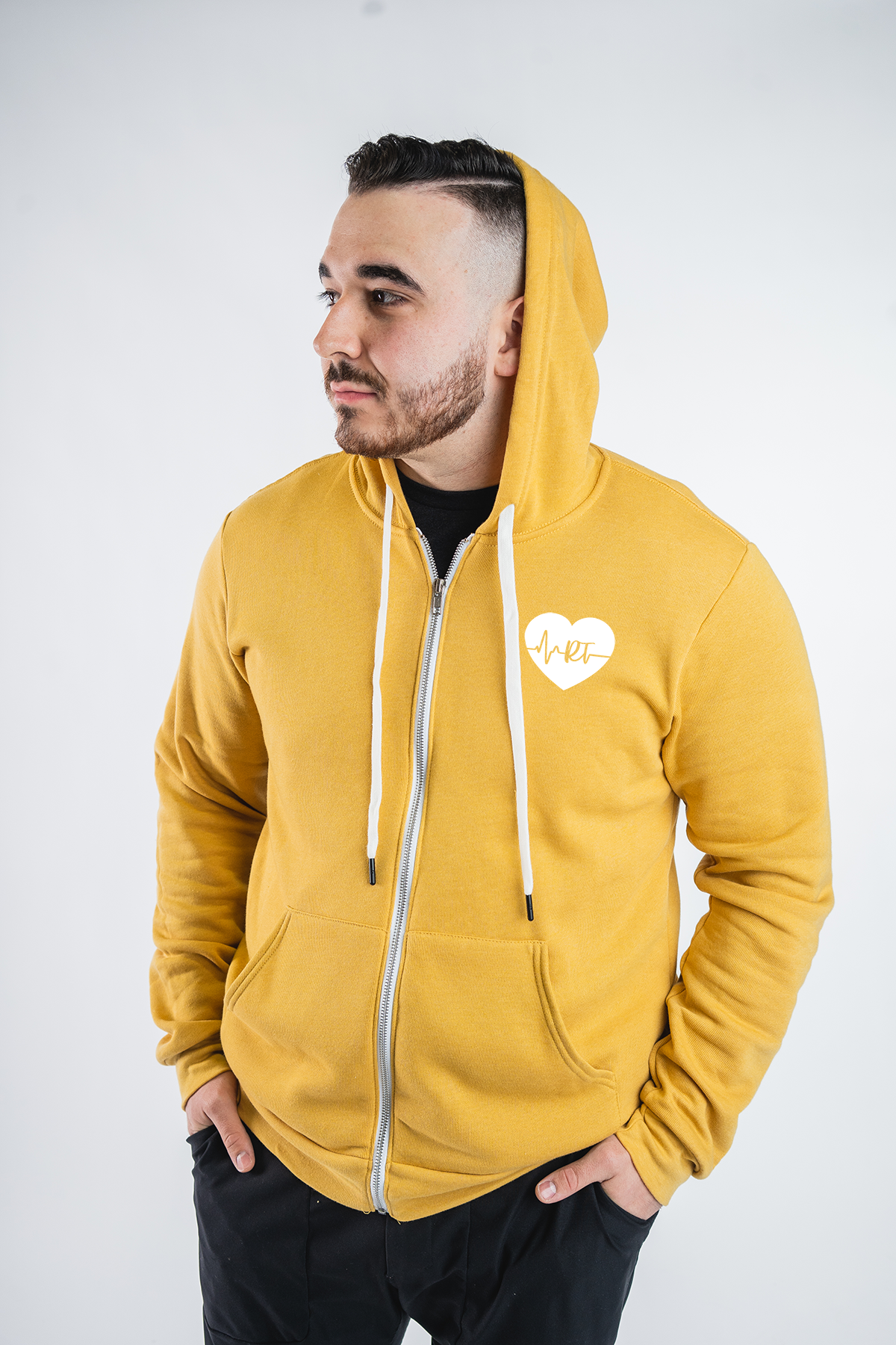 RT ECG Heart - Basic Hoodie