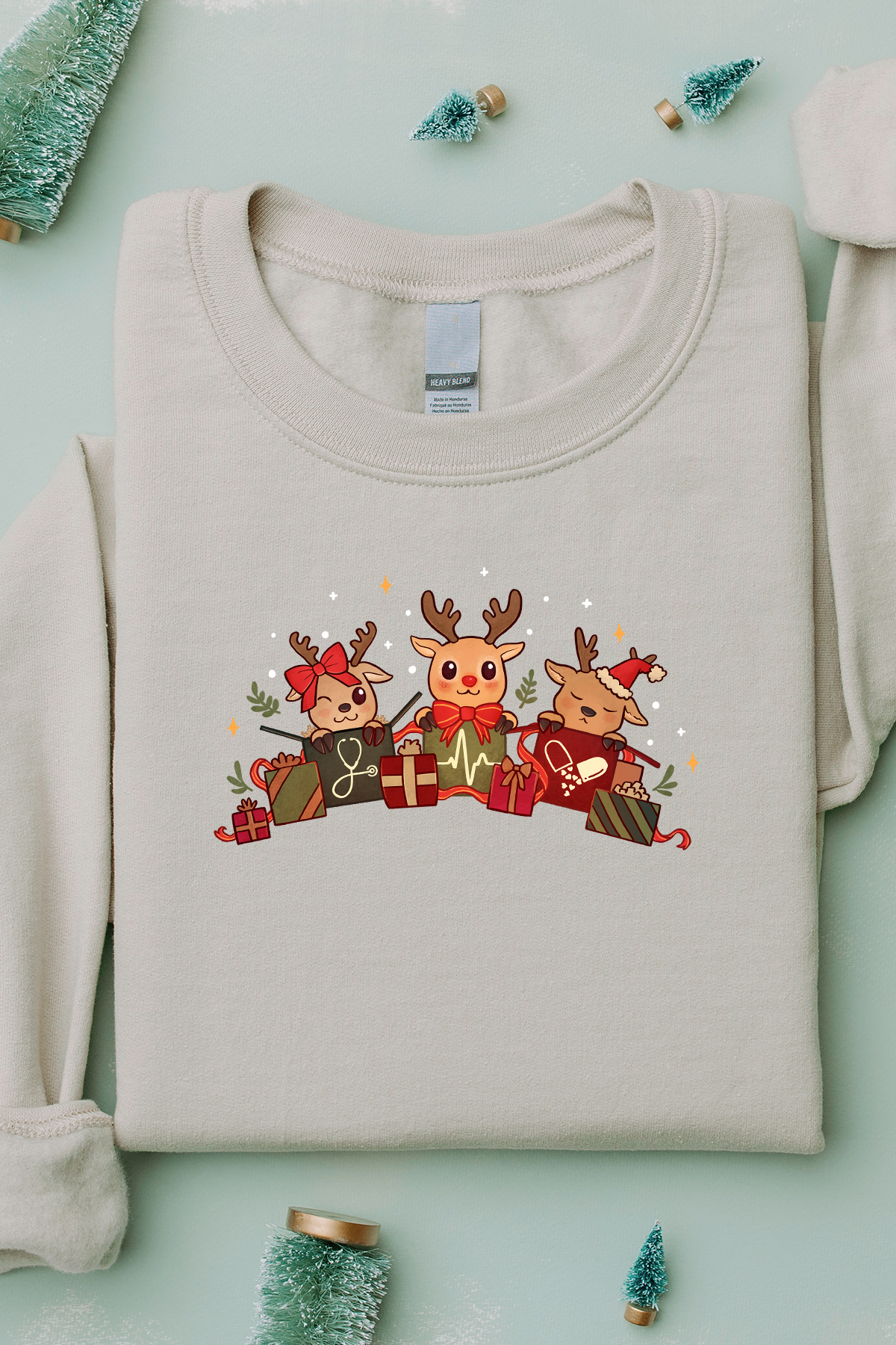 Reindeer Presents - Non-Pocketed Crew Sweatshirt