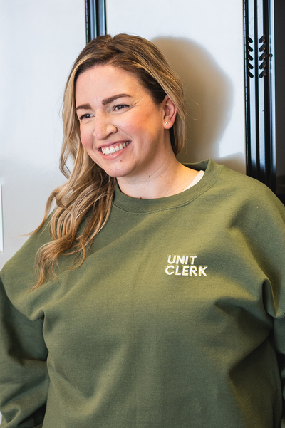 Unit Clerk Creds - Non-Pocketed Crew Sweatshirt