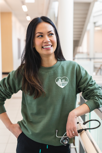 Urban Canada ECG Heart - Non-Pocketed Crew Sweatshirt