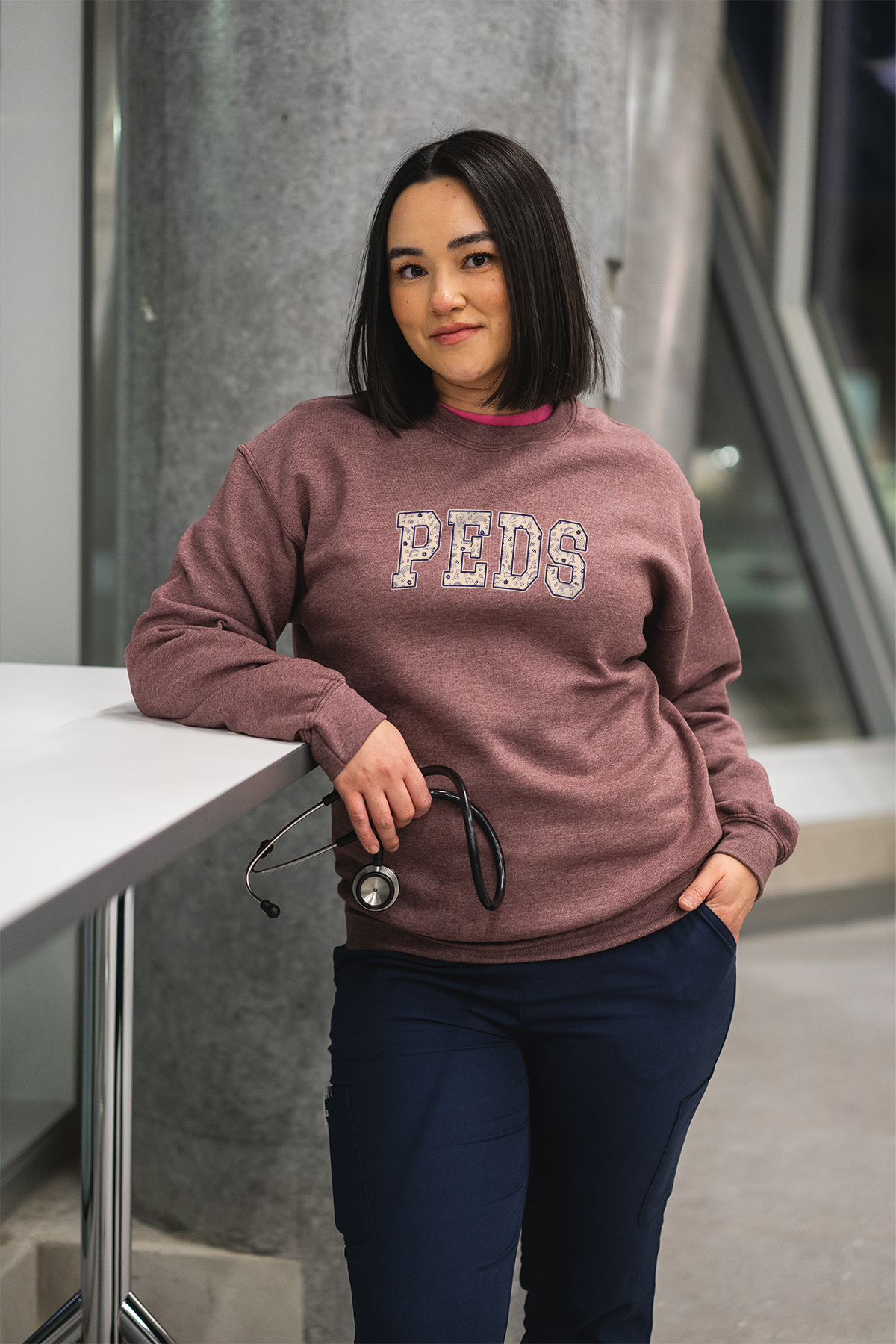 PEDS Medical Varsity - Non-Pocketed Crew Sweatshirt